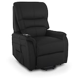 thumbnail of Fernsehsessel mit Aufstehhilfe, Relaxsessel mit elektrischer Liegefunktion, 2 Motoren, 120 kg belastbar, Kunstleder, Schwarz, Raburg Jan