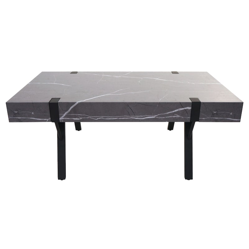 Tavolo Porta TV Lowboard MCW-L54 42x120x40cm Ferro Verniciato MDF Effetto Legno