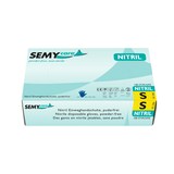 thumbnail of Semy Care Nitril-Einweghandschuhe in blau | 200 Stück | Größe S | puderfrei