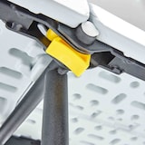 thumbnail of Banco plegable Rekkem de resina HDPE 180 x 30 x 45cm Blanco