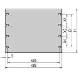 thumbnail of SCHROFF 19"-Frontplatten - 19"BLINDPLATTE 2HE ELOXIERT