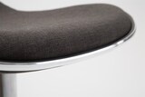 thumbnail of CHEFGASTRO Barhocker NOTTING HILL Stoff Chrom HxBxT 71x45x45cm Stoff Dunkelgrau Barstuhl