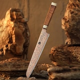 thumbnail of XinZuo - Koper Damascus Broodmes 22 cm - X08C series - gemaakt van 53-laags koper damascus