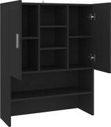 thumbnail of vidaXL Waschmaschinenschrank Schwarz 70,5x25,5x90 cm