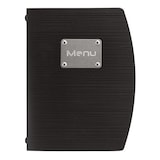 thumbnail of Securit® Menú A5 "Rio" - Negro - Placa "Menu" incluida - 4 vistas