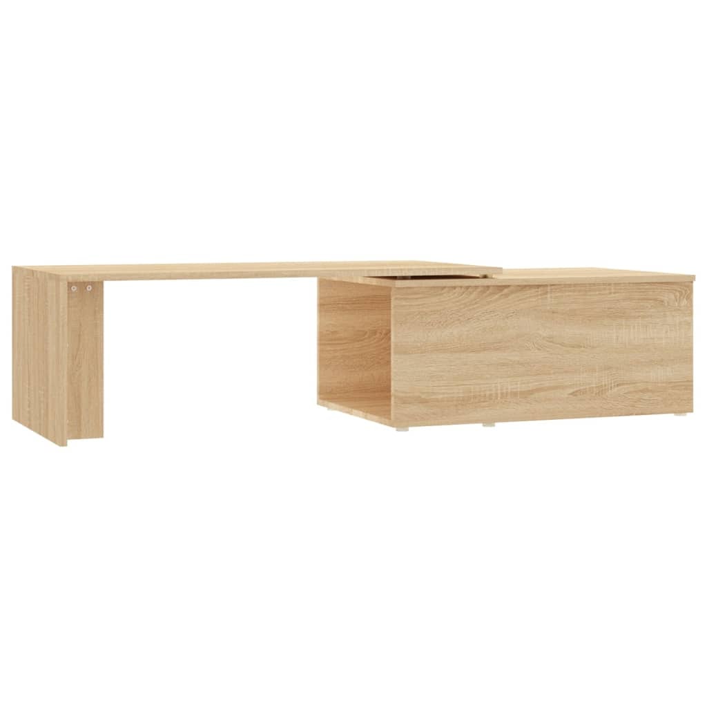 Table basse Chêne sonoma 150x50x35 cm Bois d’ingénierie Modèle Atlas Office Pro Essence