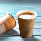 thumbnail of BIOZOYG 50 Stück Kaffee Trinkbecher braun 300ml / 12oz Einwegbecher Pappbecher für Heißgetränke, umweltfreundlich kompostierbare To-Go-Becher