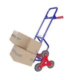 thumbnail of Carrello A Mano Montascale Portapacchi Portata Max 200 Kg Carrellino Pieghevole Acciaio Tubolare Ruote In Gomma Trasporto Pacchi 112 x 61 x 44 Cm Blu