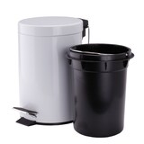 thumbnail of MSV Kosmetikeimer Weiß Mülleimer Treteimer Abfalleimer - 3 Liter – mit Herausnehmbaren Inneneimer