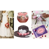 thumbnail of 22mm Samtband 10m Schleifenband Geschenkband Borten Stoffband Dekoband Rosa
