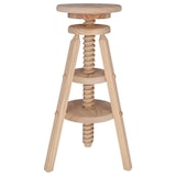 thumbnail of Aranaz Taburete giratorio pino alto sin barniz