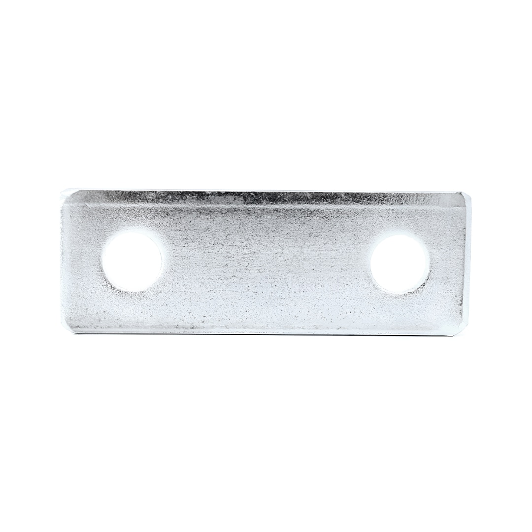 Gegenplatte für Rundstahlbügel DIN 3570, verzinkter Stahl, Lochmittenabstand:94 mm