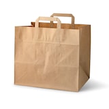 thumbnail of greenbox - bolsas de papel reciclado XXL, 32 x 21 x 27 cm, marrón, base ancha, 250 unidades.
