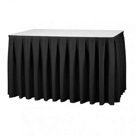 Skirting Kellerfalte Schwarz Miami 410 cm - LTITEX