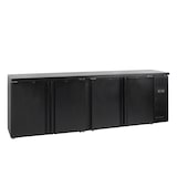 thumbnail of TEFCOLD Refrigerador backbar, acero y vidrio, 2542 x 513 x 860 mm, refrigeración profesional, Negro
