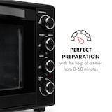 thumbnail of Masterchef 60 Mini-Backofen 60l 2000W 100-230 °C Timer schwarz Schwarz