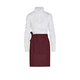 thumbnail of BRUSSELS - Short Recycled Bistro Apron with Pocket: One Size / White