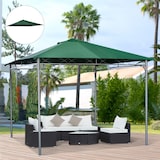 thumbnail of Outsunny Techo de Repuesto 2,98x2,95 m para Cenador de Jardín Cubierta de Repusto de Gazebo Exterior con 8 Orificios de Drenaje y Ventilación