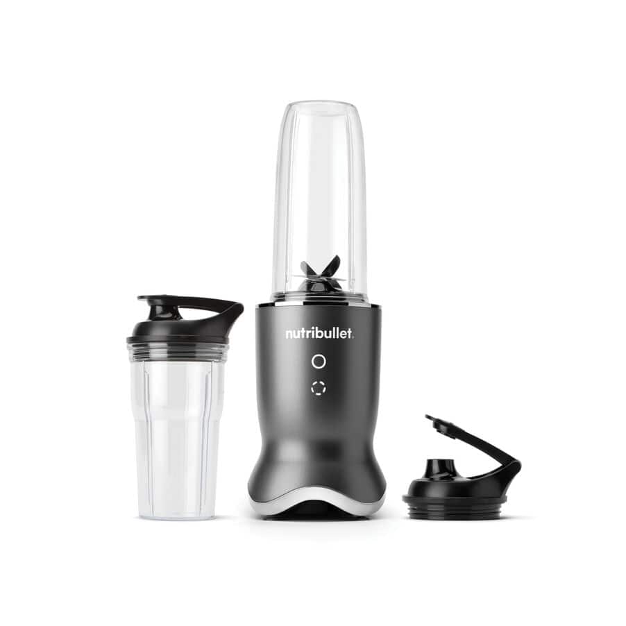 NB1206DGCC Personal Blender nutribullet.(40,2x40,2x15,5) Plastica di colore grigio.1200W e caraffa da 900ml.Tappo to go e seconda caraffa in dotazione