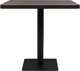 thumbnail of Helloshop26 - Stehtisch Bar-/Bistro-Stil MDF und Stahl quadratisch 80 x 80 cm dunkelbraun-esche 0902107