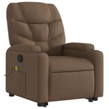 thumbnail of vidaXL Massagesessel mit Aufstehhilfe Braun Stoff