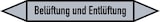 thumbnail of Rohrleitungskennzeichen Belüftung und Entlüftung - 187x26 mm Folie selbstklebend