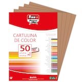 thumbnail of Pacote de 50 Cartolinas 180g. A4 castnaho canela