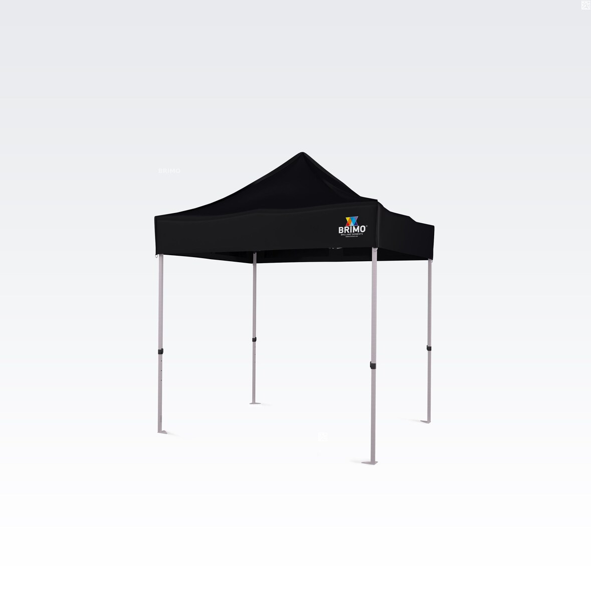 Faltzelt 2x2m - ohne 3 Wänden - Schwarz