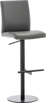 thumbnail of CHEFGASTRO 2er Set Barhocker CANNES Kunstleder Schwarz HxBxT 93x40x49cm Kunstleder Grau Barstuhl