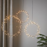thumbnail of LED Kranz Draht Türkranz Wandkranz Leuchtkranz 200LED D: 35cm Innen