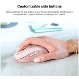 thumbnail of Souris Sans Fil 2000 DPI Bluetooth Silencieuse 5 Boutons Rose Noir YONIS