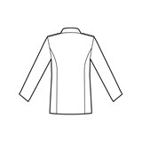 thumbnail of Isacco Coreana. Unisex. Negro. Manga Larga. con Galones-L