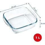 thumbnail of Base carré 20x17 cm Airfryer 1L -  Transparent / Cristal Carré Verre Pyrex 20.00x17.00 cm