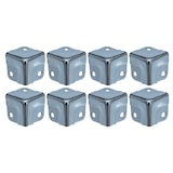 thumbnail of HMF 14965-09 Eckenschutz aus Metall für Koffer, 8 Stück, 18 x 18 x 18 mm, Silber verzinkt