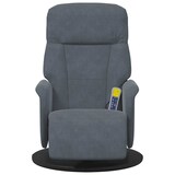 thumbnail of vidaXL Massagesessel mit Fußteil Dunkelgrau Samt