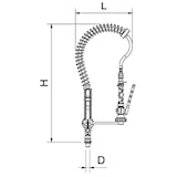 thumbnail of Grifo ducha extra-bajo con caño serie basic Fabricante: Fricosmos. Referencia: 463036