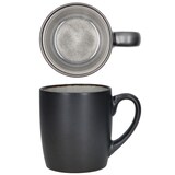 thumbnail of 6x Reactive Glaze Dark Cement Kaffeebecher 250ml Grau Teetassen Kupfer Kakao Mug