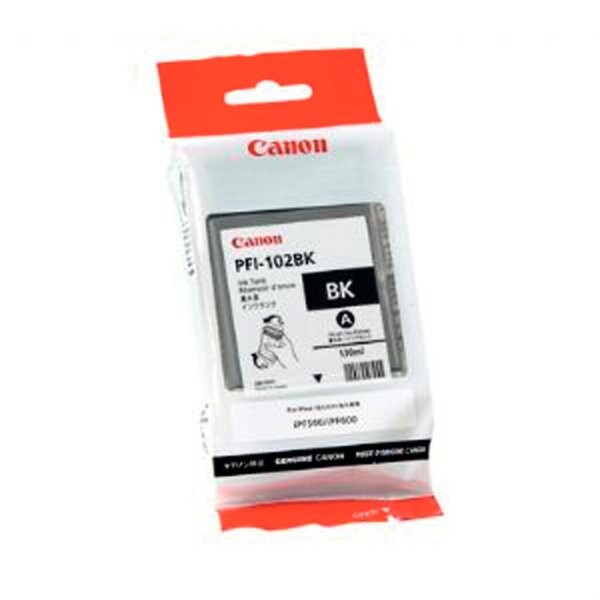 Tinte PFI-102BK, schwarz für iPF500,iPF600,iPF700,iP710,iPF720,