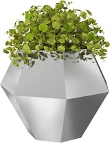 thumbnail of vidaXL Pflanzkübel Silber 100 x 100 x 80 cm Verzinkter Stahl