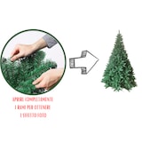 thumbnail of Árvore de Natal artificial 150 cm 663 ramos verde denso Base Ø 91 cm Metal em forma de cruz