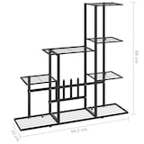 thumbnail of vidaXL Blumenständer 94,5x25x88 cm Schwarz Metall