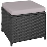 thumbnail of tectake Conjunto de ratán Barletta  negro - 404252