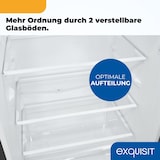 thumbnail of Exquisit Kühl-Gefrierkombination, Kühlschrank mit Gefrierfach, 4-Sterne-Gefrieren, 157 Liter, Schnellkühlen, KGC5231-60-E-050C inoxlook-az