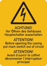 thumbnail of Maschinenkennzeichnung Hauptschalter ausschalten - 37x52 mm Folie selbstklebend