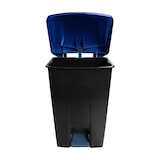 thumbnail of METRO Professional Mülleimer, 60 L, mit fußpedal, blau/schwarz