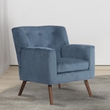 thumbnail of Fauteuil Kioni corduroy blauw
