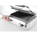 thumbnail of Grill de contact "Panini", HENDI, dessus et dessous rainurés, 230V/2200W, 430x370x(H)210mm