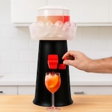 thumbnail of Zwarte kunststof SPRIZZER set met 3 originele aperitiefglazen, functioneel en duurzaam Italiaans design – SPRIZZER, code SPRIZZER-NERO-3-BICC