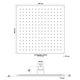 thumbnail of Helloshop26 - Vierkante douchekop met regenstraal 40 x 40 cm roestvrij staal 16_0000627