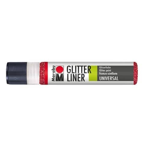 Glitter Liner, 25ml, rubin